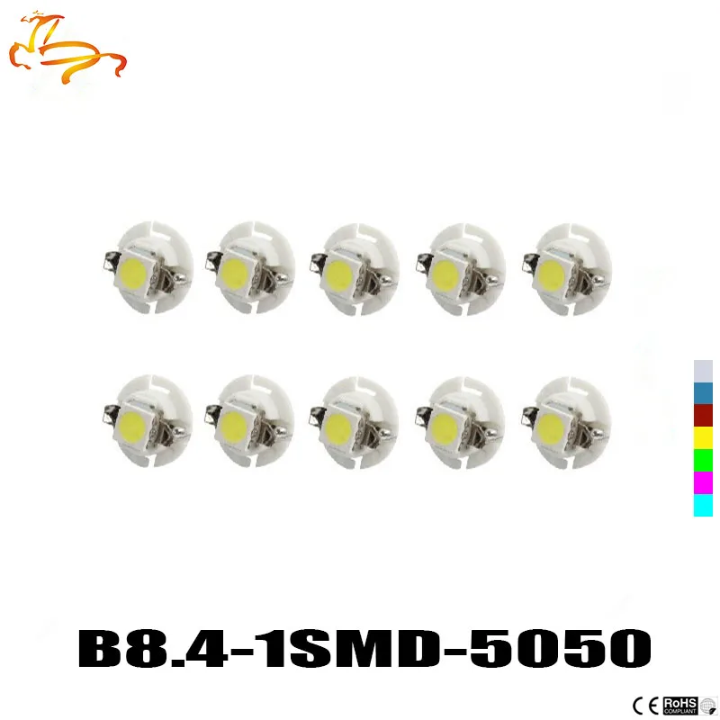 10 шт. авто светодиодный B8.4 B8.4D 5050 1 SMD 12 в приборной панели автомобиля инструмент