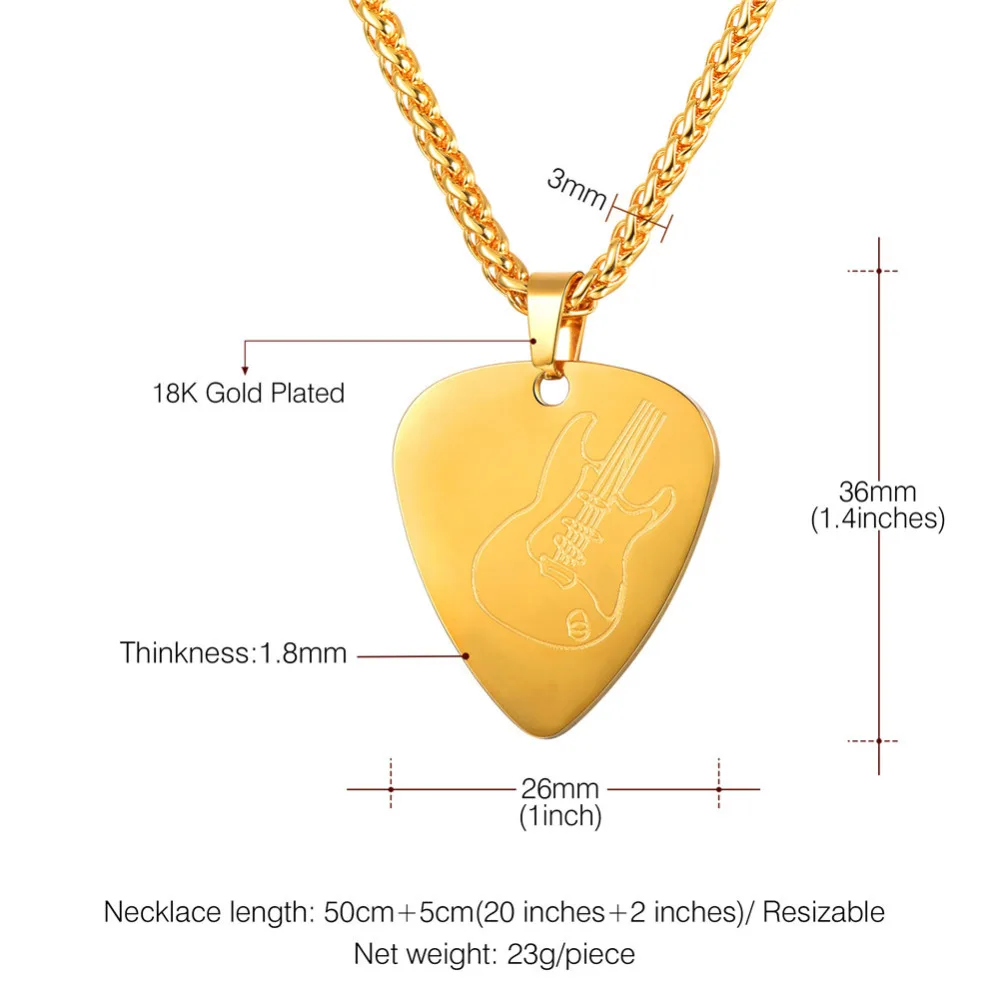 Кулон гитары Kpop персонализированные ювелирные изделия подарки для него