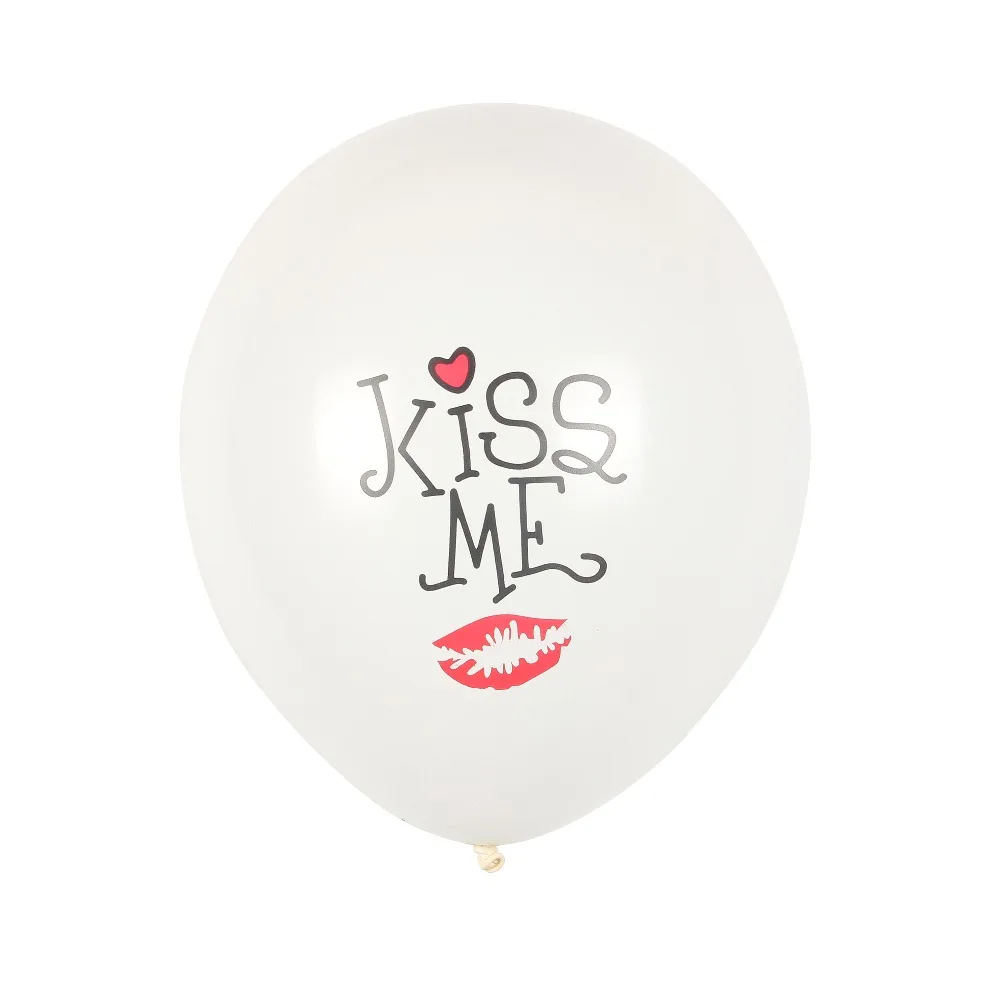 XXYYZZ 12 дюймов Новые 10 шт./лот с принтом KISS ME латексные воздушные шары Свадебные