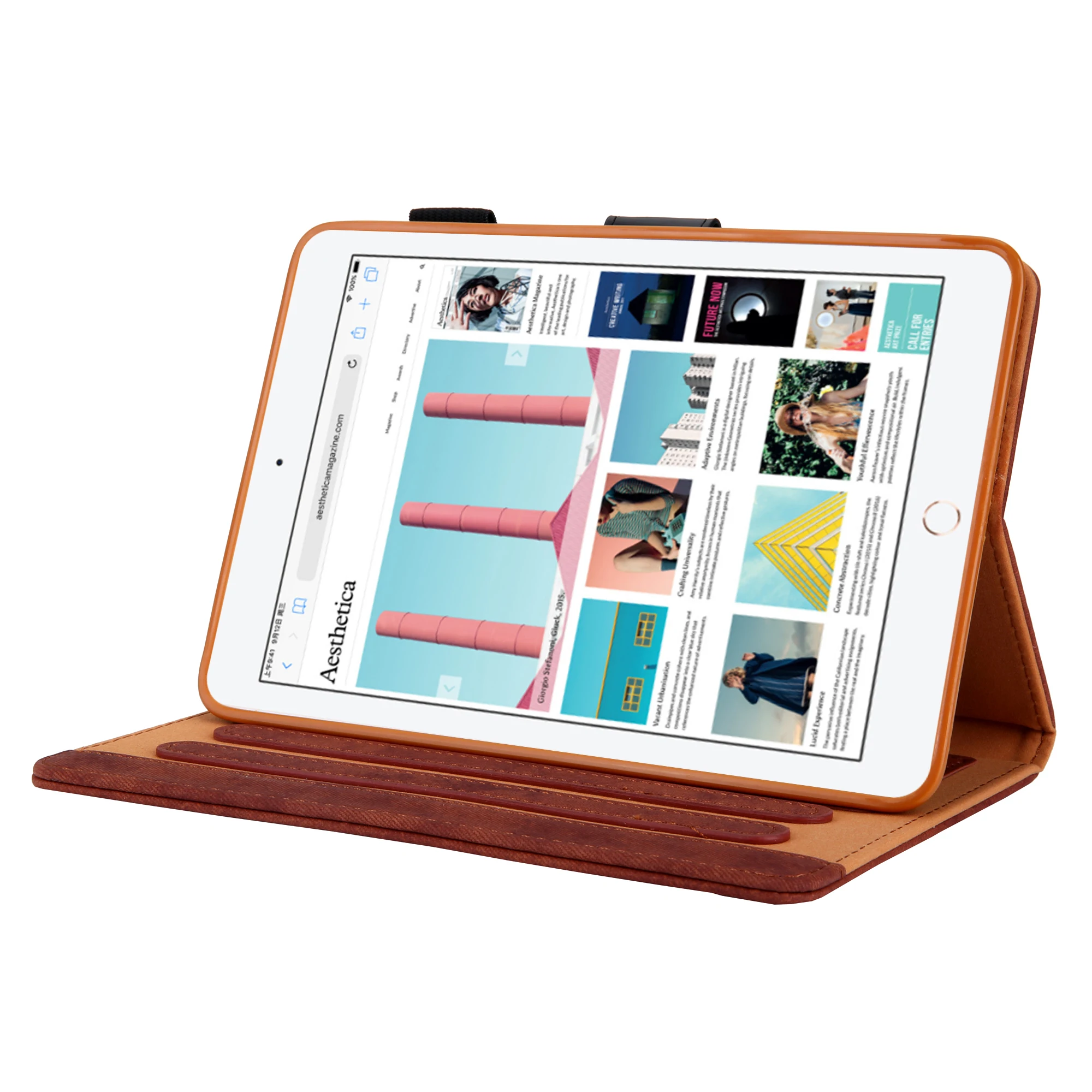 Однотонный деловой кожаный чехол для apple ipad mini 1 2 3 4 5 50 шт./лот|Чехлы планшетов и