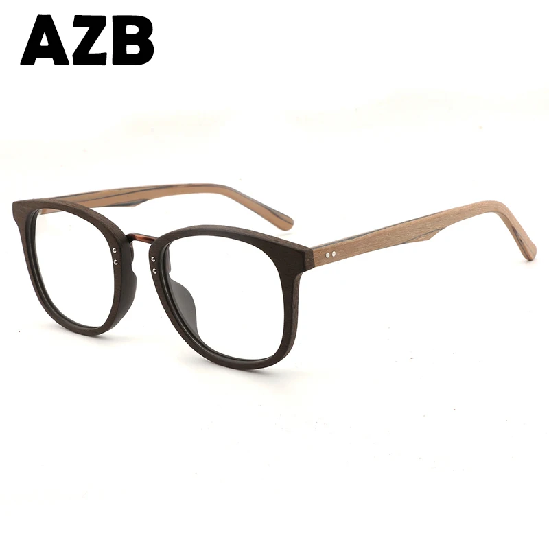 AZBHB029 ручной работы Модное деревянное зеркало солнцезащитные очки мужские