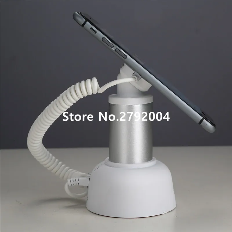 10 pcs/lot cell phone anti theft sticker magnetic pull box cable alarm sensor charging security display holder stand