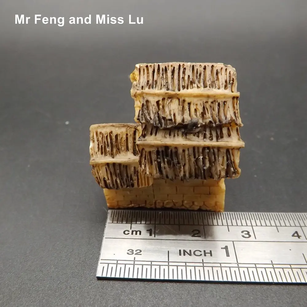 Винтажная модель домика из камня украшение микро дом игра для обучения