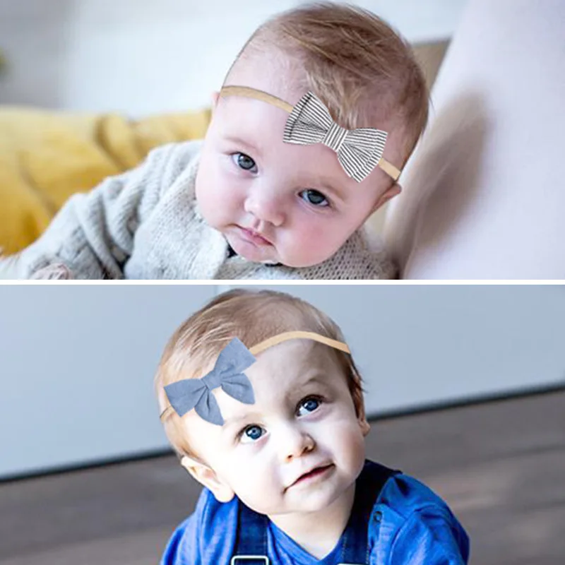 Mery Baby повязка на голову для новорожденных бант эластичный с цветочным принтом