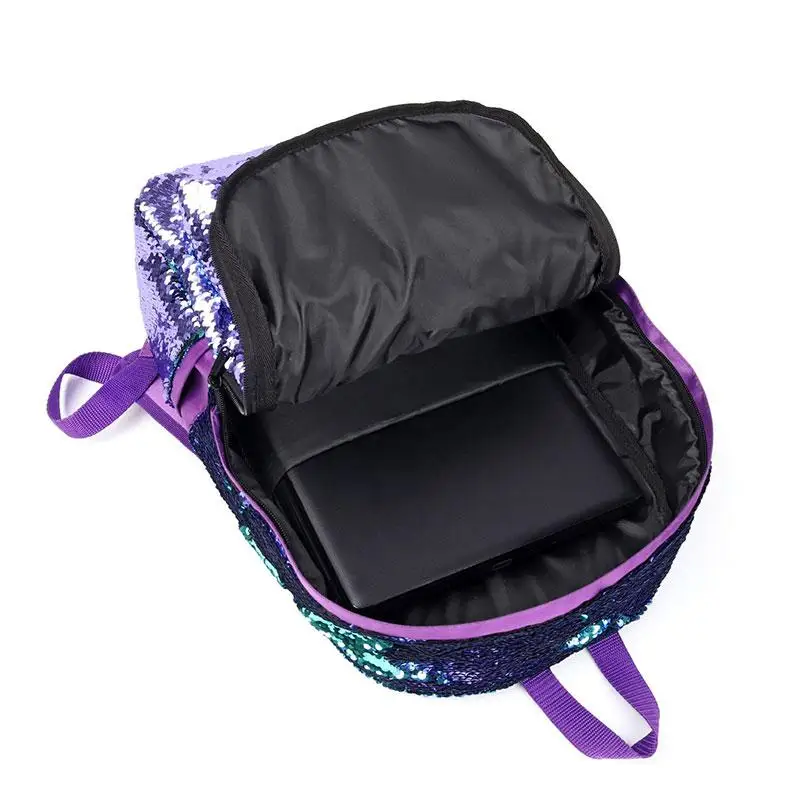 Двусторонние пайетки Русалка рюкзаки для девочек уникальная блестящая сумка на