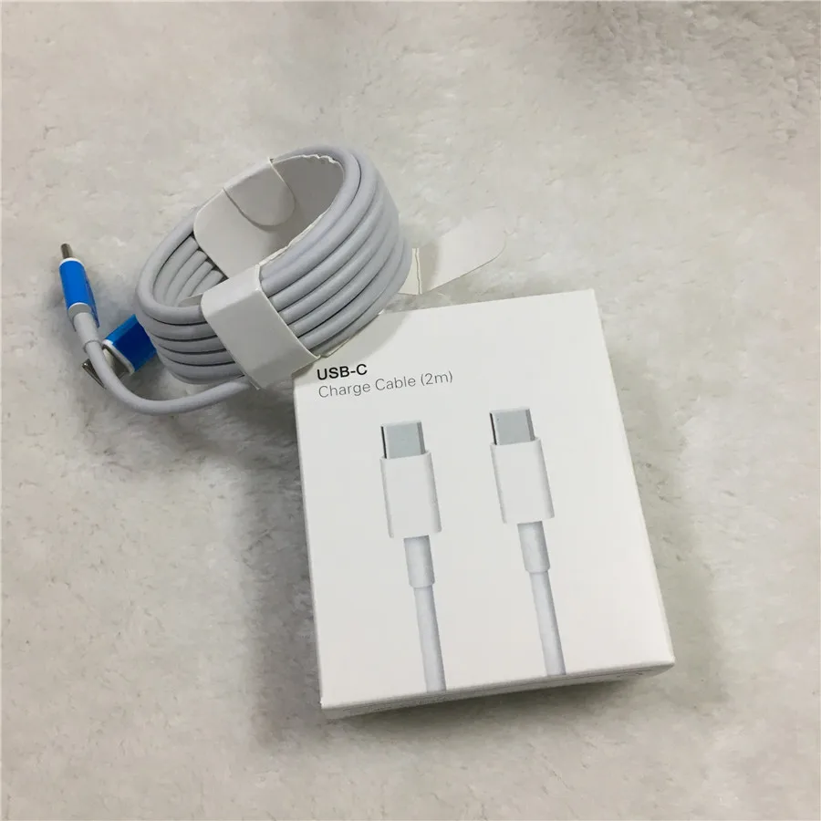 10 шт. USB c 2 м/6 футов зарядный кабель для передачи данных двойной тип Macbook huawei samsung
