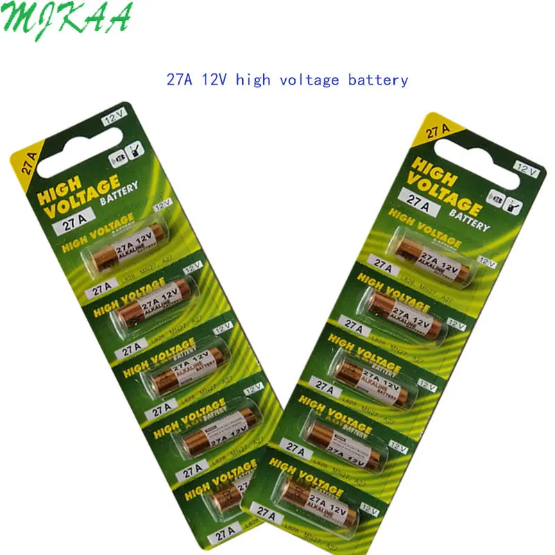 2 карты 12 В G27A A27 27A GP27A A27 L828 V27GA EL812 EL-812 CA22 ALK27A A27BP для дверного звонка дистанционное управление сухая щелочная батарея