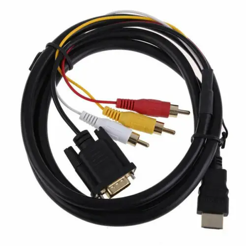 5 футовый HDMI в VGA/3 RCA Кабель адаптер композитный разъем для HDTV PC| |