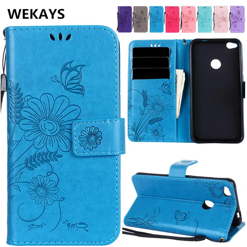 Для Huawei P8 P10 Lite 3D цветок бабочка кожаный флип Fundas чехол для Ascend 2017 P9 Coque|case for huawei