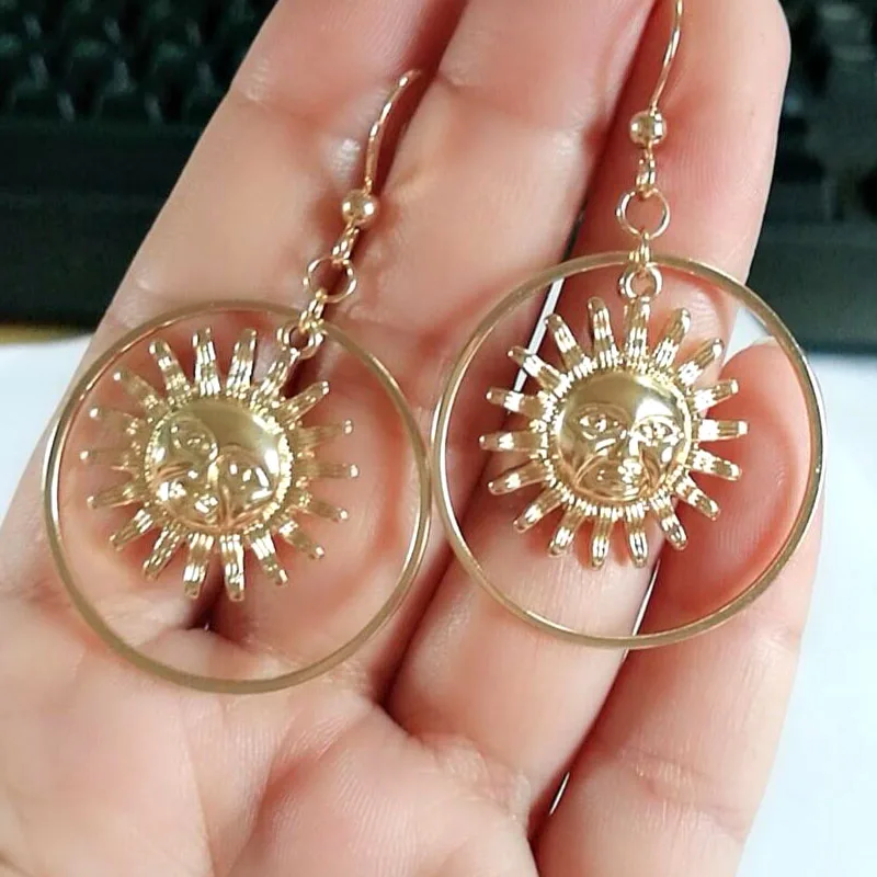 Уникальные серьги CSxjd ручной работы с забавными солнечными Богинями