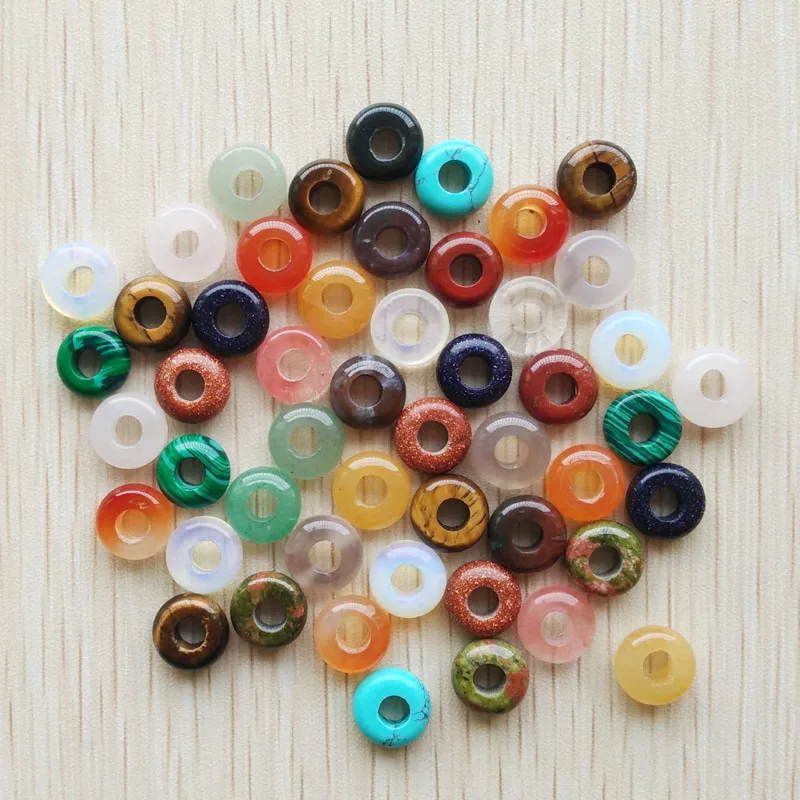 2017 модные высококачественные круглые шармы из натурального камня 10 мм для