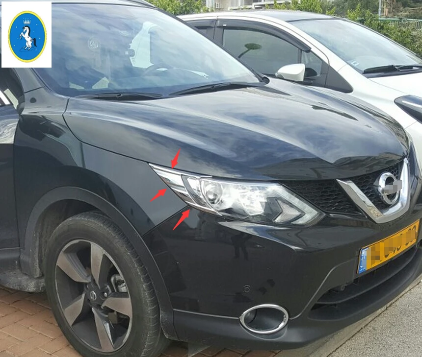 Yimaautotrims авто аксессуар передний головной светильник s крышка век Накладка для Nissan