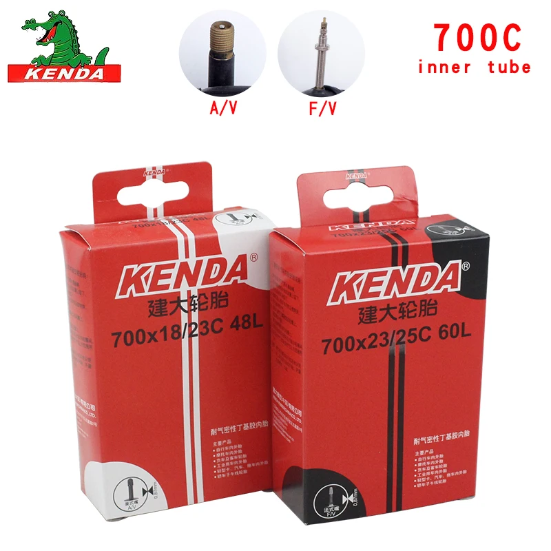 Kenda шины для горного велосипеда, шоссейные велосипедные шины 700*18 23 25 28 32 35 43 45C, запчасти для велосипеда AV FV, велосипедные бутиловые резиновые велосипедные внутренние трубы