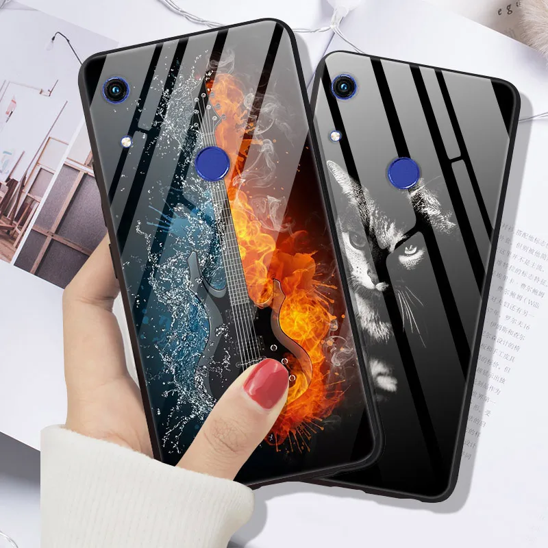 Чехол для huawei Honor 8A, чехол из закаленного стекла, мягкий бампер с принтом, чехол для huawei Honor 8A Pro JAT-LX1 Honor 8A 8 A, чехол для телефона