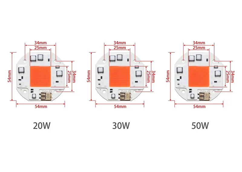 DC12V 220 V 50 W источник света для выращивания растений, с широким диапазонном! 380-840NM чип Phytolamp растения палатка рассады цветок лампа