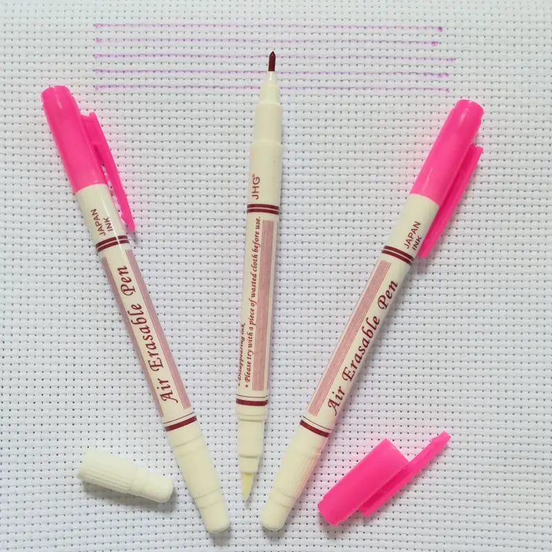 Двусторонняя ручка JHG розовая воздушная стираемая маркер для ткани маркеры