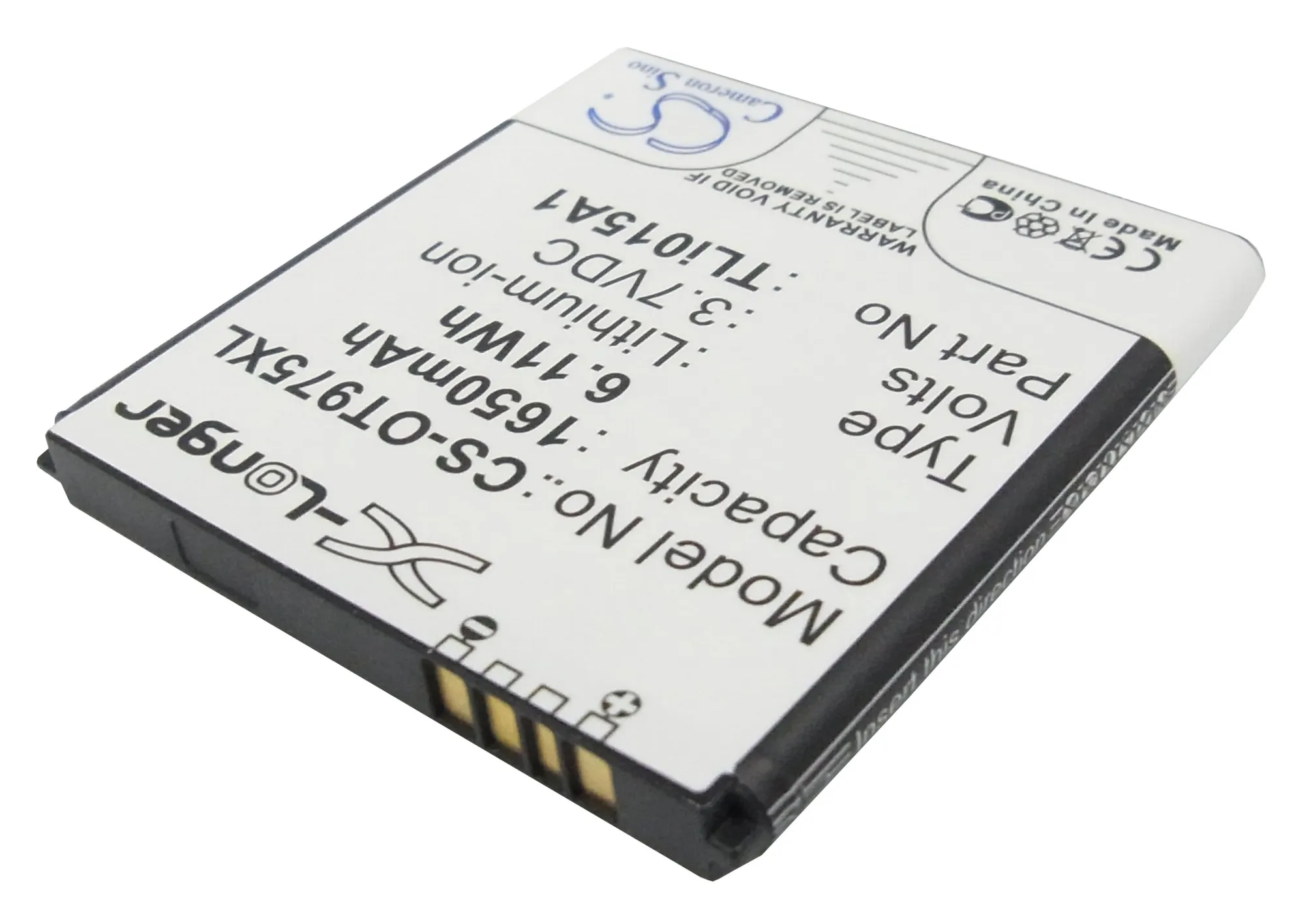 Высококачественный аккумулятор Cameron Sino TLi015A1 для Alcatel OT 975 975N базовых вариаций Vodafone