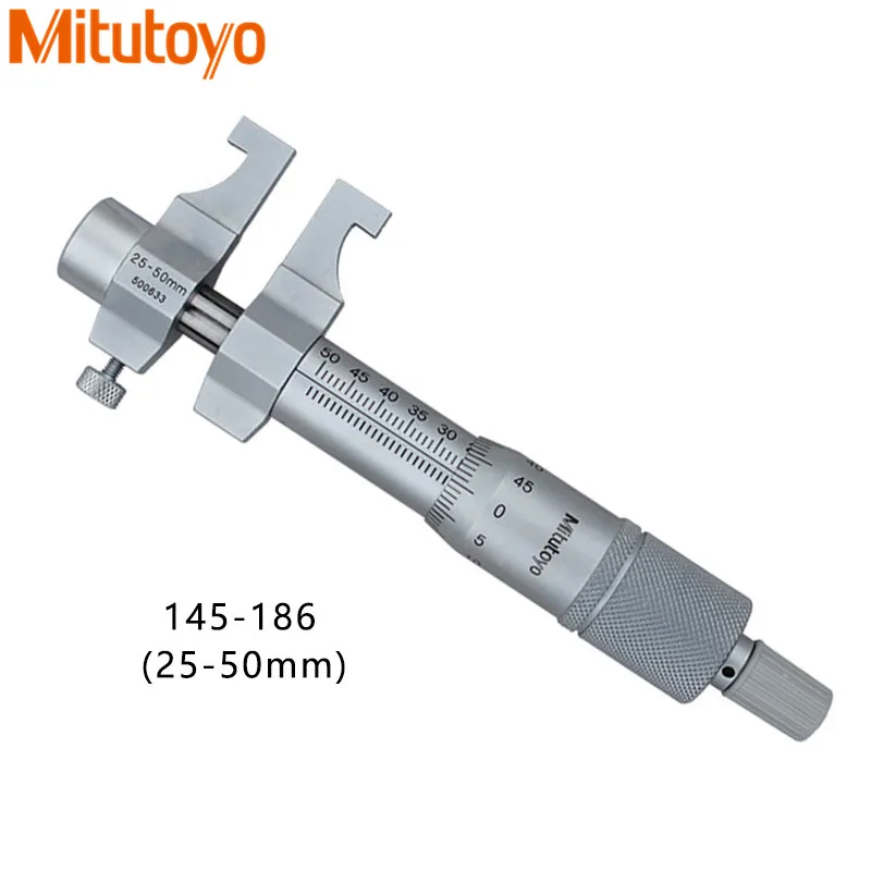 Оригинальный внутренний микрометр Mitutoyo 145 185 186 мм Метрическая 5 0 01 50 измерительный винт суппорта внутренние