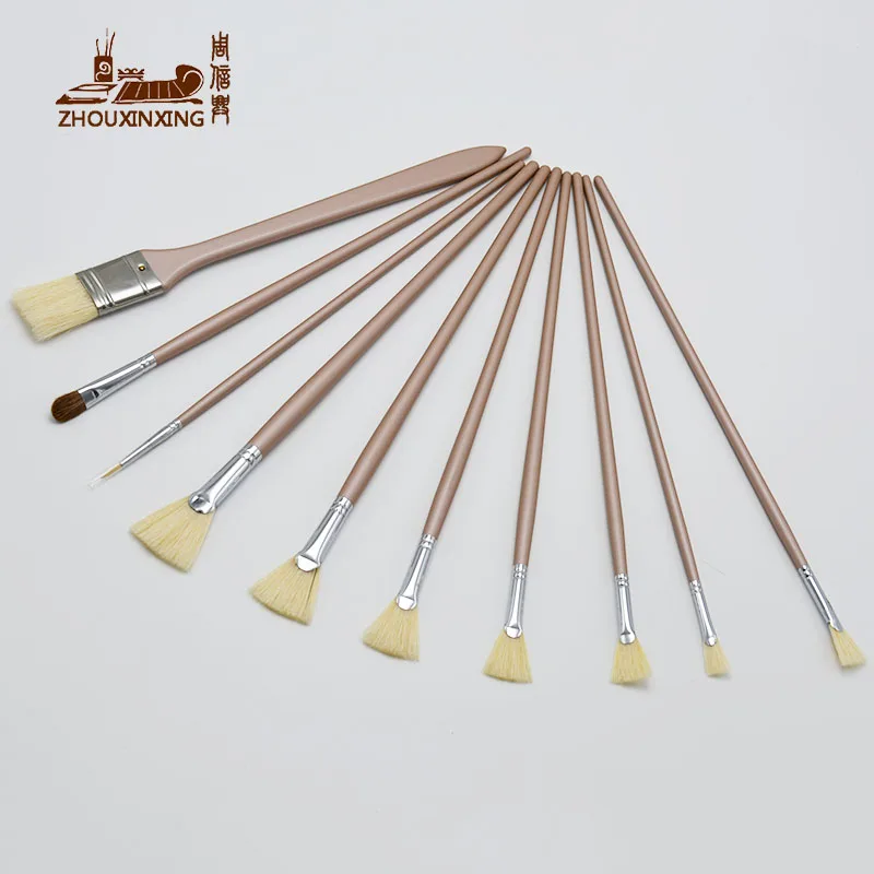 

10pcs/set Bristles weasel hair Temperament purple Multi-purpose watercolor brush paint brush hook line pen Art supplies