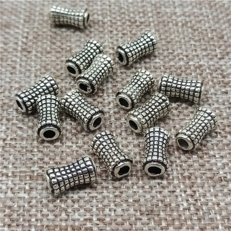 6 штук искусственных серебряных бусин в виде седла проверенные разделители для