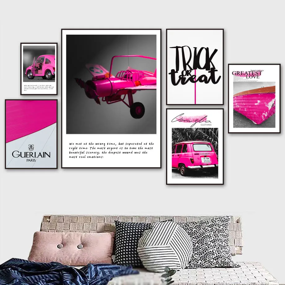 

Airplane Car Ship Quotes Vintage Nordic Posters And Prints Wall Art Canvas Painting Decoration Wall Pictures For Living Room