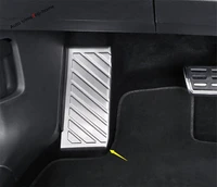 yimaautotrims stainless steel interior refit for volkswagen vw tiguan 2016 2021 left foot footrest pedal rest plate cover trim