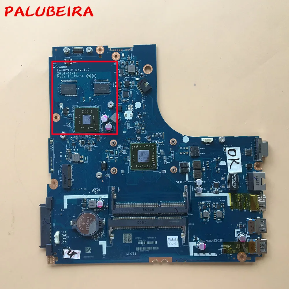 Материнская плата PALUBEIRA для ноутбука LENOVO 100% тестирование материнская и ПК