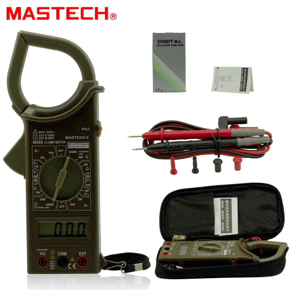 Цифровой измеритель переменного тока MASTECH M266 напряжения переменного/постоянного