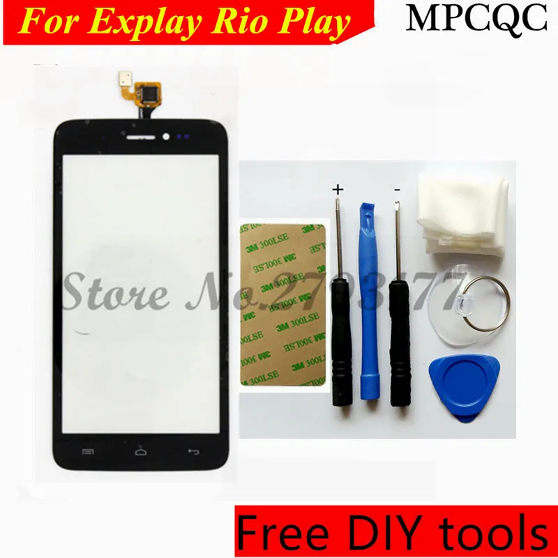Mpcqc Инструменты + 3 М Стикеры на складе Замена Сенсорный экран для Explay Рио играть 5.0