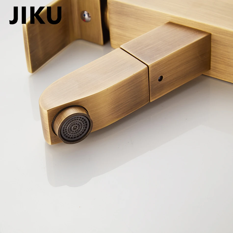 JIKU выдвижной кухонный кран для раковины на бортике струйный Распылитель кухонный смеситель кран с одной ручкой для ванной кухни горячий холодный кран
