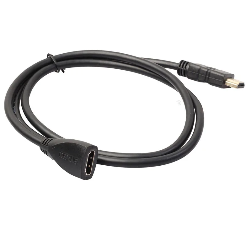 Медный 1 4 выпуск 3d 1080p черный м HDMI к удлинитель Мужской женскому Hdtv видео кабель