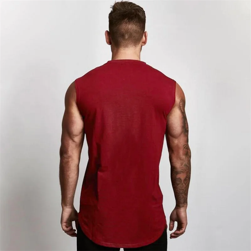 Muscleguys майка для бодибилдинга, Мужская одежда для фитнеса и спортзала, мужские жилеты без рукавов, хлопковые майки, Майки для мышц
