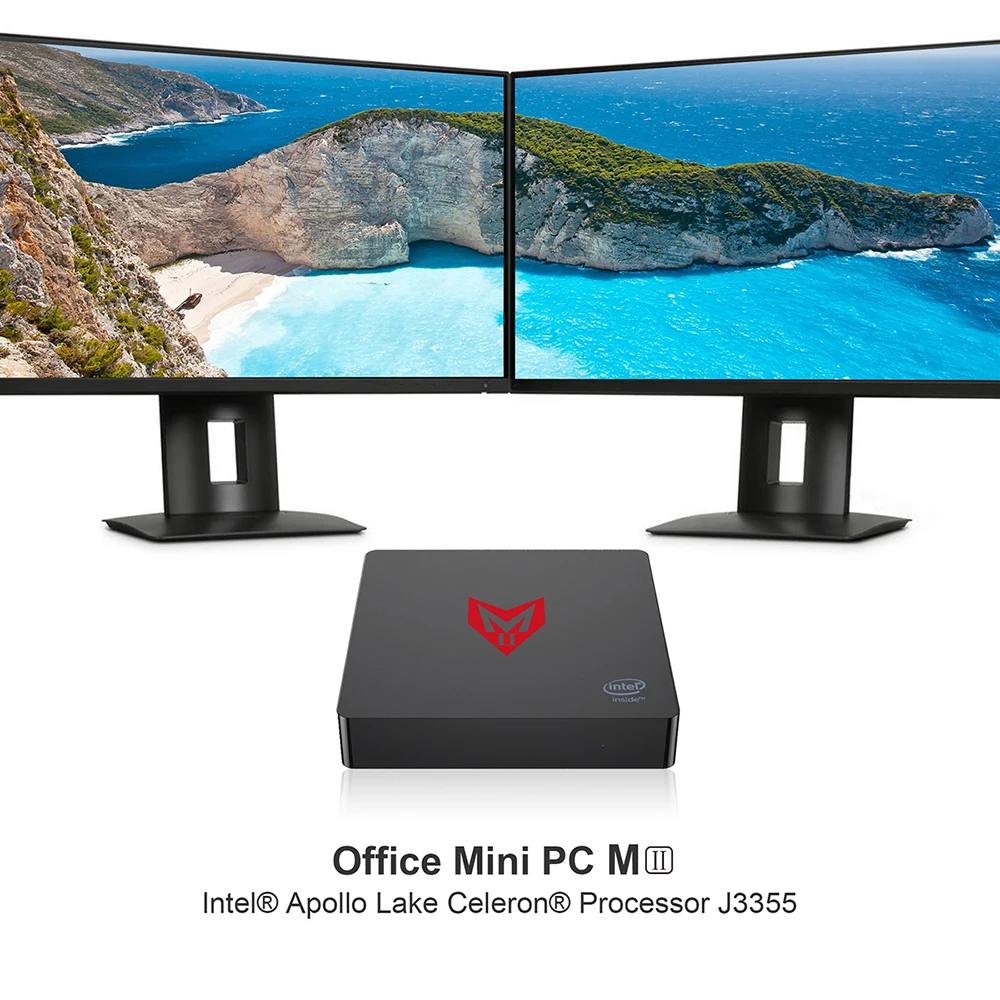 Мини ПК MII Intel Apollo Lake J4205 8GB 128GB Win 10 мини медиаплеер HD1.4b BT4.0 2 4G wifi 10|Мини ПК| |