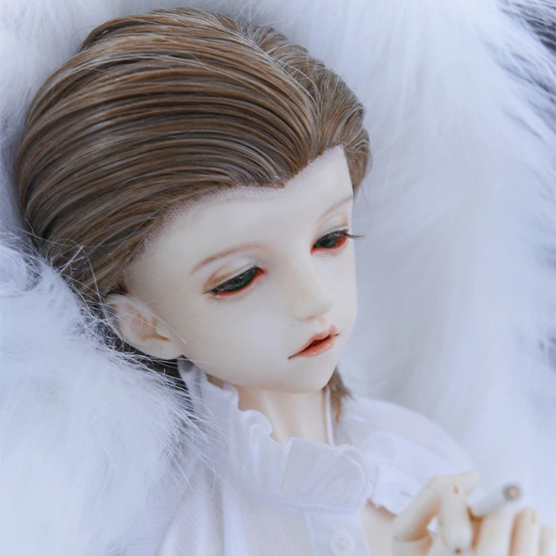 Allaosify bjd волосы 1/3 1/4 1/6 BJD Кукла Высокая температура парик девушка и мальчик короткие прямые парики SD BJD парик с взрыва