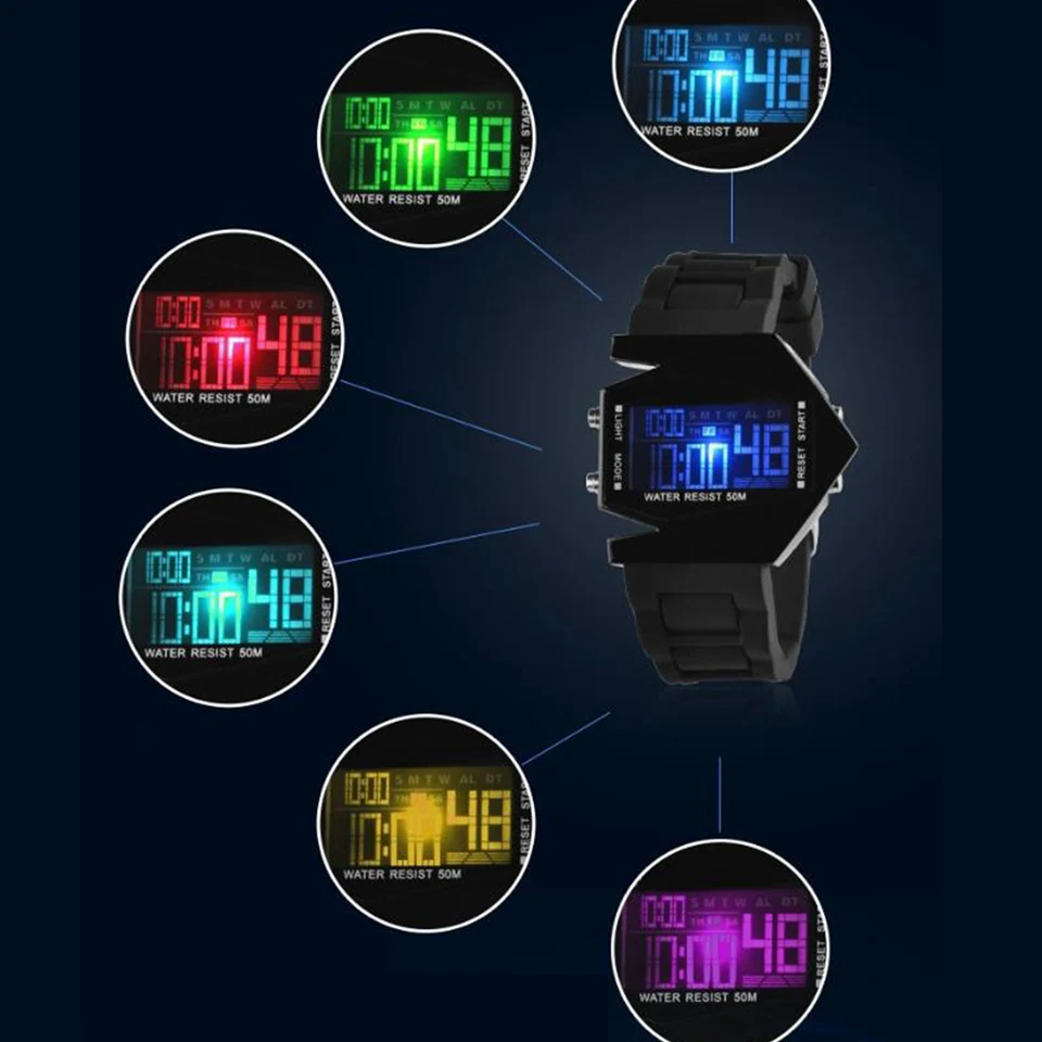 Children Safety Wristbands Boy Waterproof clock Men Women Fashion Luminous Electronic Student movement Wrist Watches Gift Hot Sa
