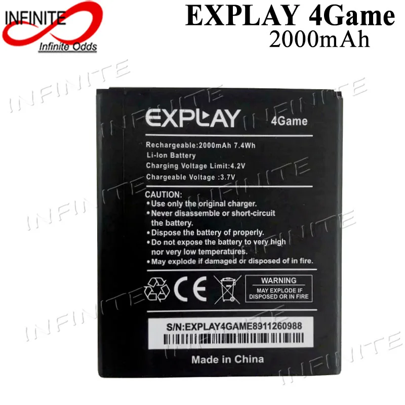 EXPLAY 4 игровой аккумулятор 1300 мАч Высококачественный Мобильный телефон Замена