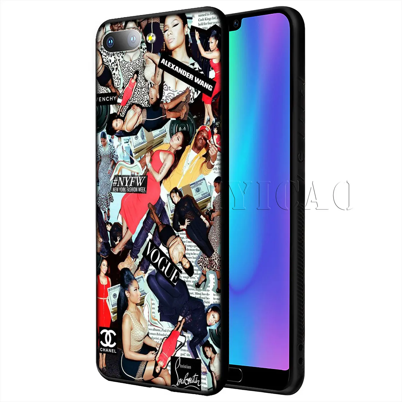 Мягкий силиконовый чехол для телефона IYICAO Rap singer Nicki Minaj Huawei Y9 Y7 Y6 Prime 2019 Honor 20 8C 8X8 9