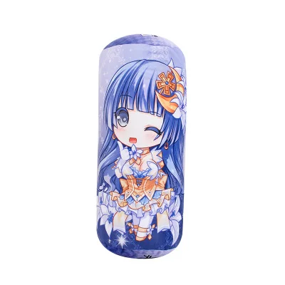 Синий Аниме мультфильм Дата Живая Колонка подушка для шеи Coussin кровать украшения подарок - Цвет: Синий
