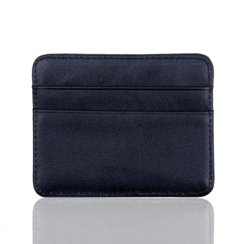 

Men Wallets Genuine Leather Bank Card Package Card Holder Cover Sheepskin Bus Card Holder Slim Leather Multi-card-bit Pack Bag