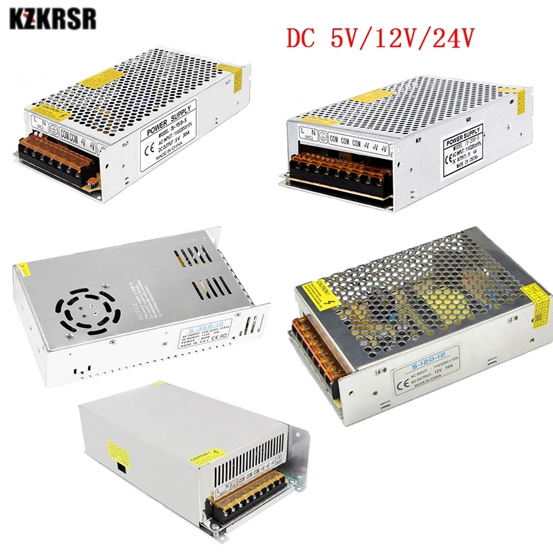 AC 110 В 220 в к DC 5 12 24 1A 2A 3A 5A 10A 15A 20A 30A 50A адаптер питания драйвера для светодиодной