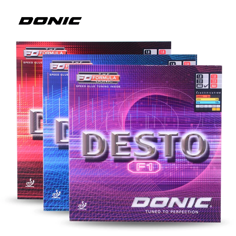 Оригинальные резиновые чехлы DONIC для настольного тенниса джестка F1 F2 F3 MAX