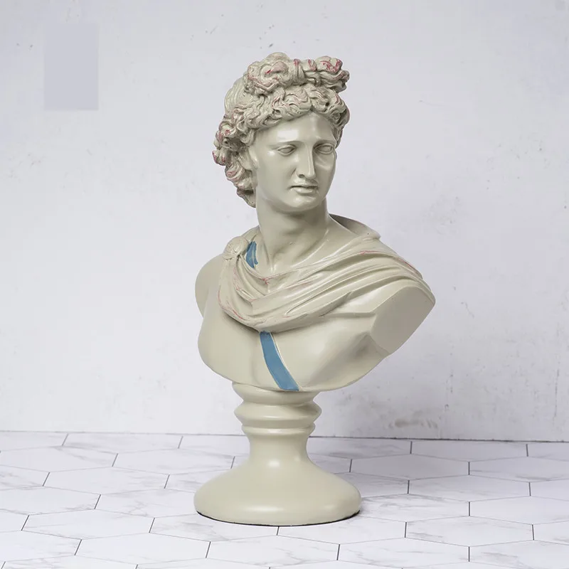 

Greek Mythology Aphrodite Venus Apollo Bust Retro Statue Nordic Home Decoration Resin Art&Craft Art Material R211