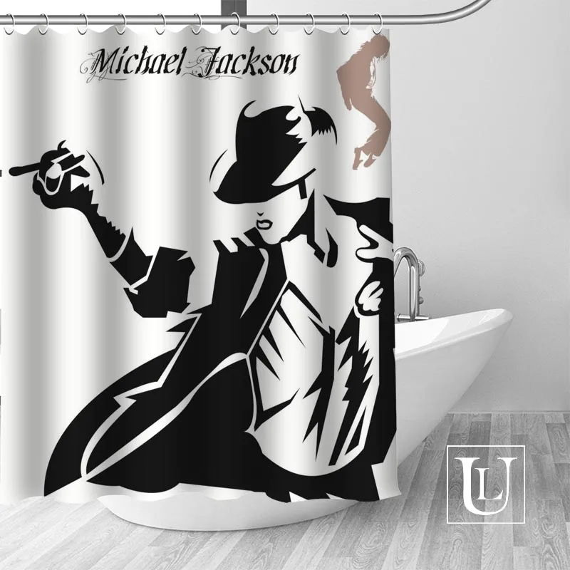 

Занавеска для душа Майкла Джексона, новая Большая занавеска для душа из полиэстера в европейском и американском стиле с принтом
