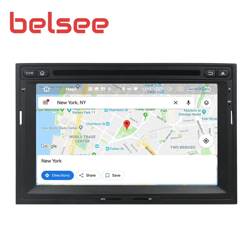 Belsee 4 Гб+ 64 ГБ Android 9,0 радио для peugeot 3008 5008 партнер 2010- автомобильный стерео gps блок Авторадио DVD плеер СБ Navi