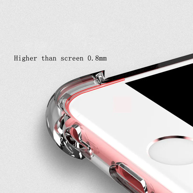 Модный противоударный бампер прозрачный силиконовый чехол для телефона iPhone X XS XR