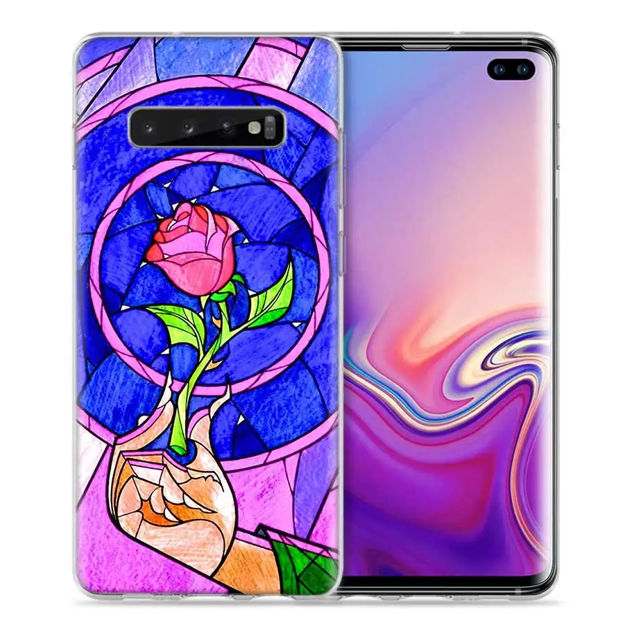 08 Красавица и чудовище чехол для Samsung Galaxy S8 S9 S10 5G S10e S7 Note 8, 9, 10, J4 J6 плюс J5 J8 J3 силиконовые Роскошные Чехлы для телефона - Цвет: 08