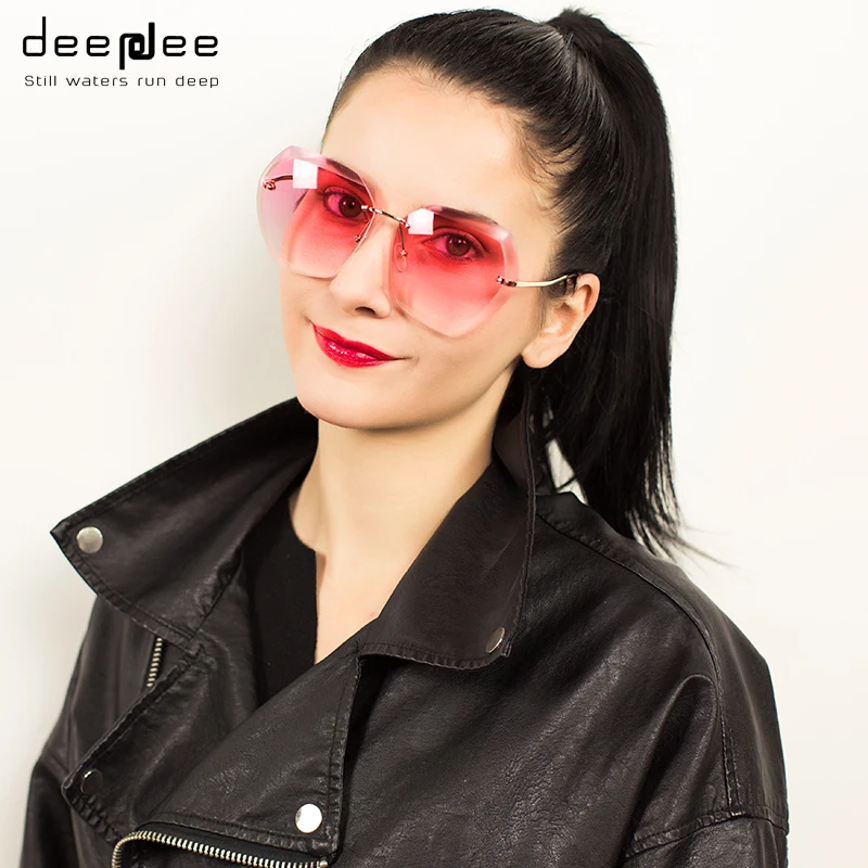 Deepdee Oversized Big Sunglasses 2019 Woman/Man Sun protection UV400 Fashion Transparent glasses Elegant Luxury Eyewear M | Аксессуары