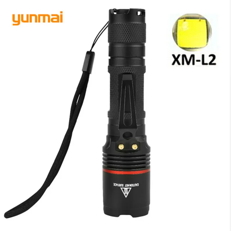 Мощный светодиодный фонарик CREE фонафонарь XM L2 2000 люмен для дайвинга тактический
