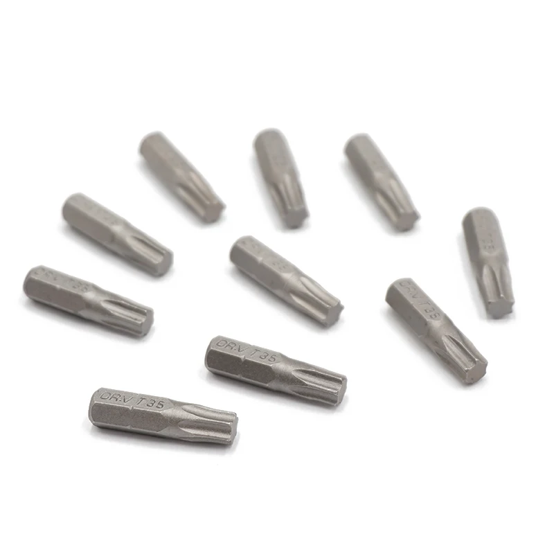Набор отверток Torx T35 комплект из 10 насадок 25 мм 1/4 дюйма с шестигранным