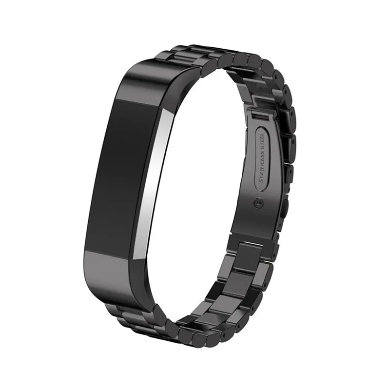 Ремешок из нержавеющей стали для fitbit alta HR replacment браслет высокометаллический умный ремешок для часов для fitbit alta черный серебристый